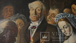 Репродукция скандальной картины В.Пукирева "Неравный брак", старинная, 61х81 см., фото №5