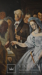 Репродукция скандальной картины В.Пукирева "Неравный брак", старинная, 61х81 см., фото №9