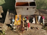 Зимняя рыбалка алюминиевый ящик, снасти, кормушка, удочки, одним лотом., фото №2