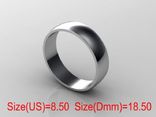  18,50 (размер) 5мм(ширина)  Бесшовное обручальное кольцо  серебро(925), фото №2