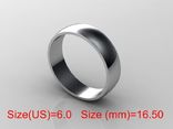 16,50 (размер) 5мм(ширина)  Бесшовное обручальное кольцо  серебро(925), numer zdjęcia 2