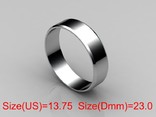  23,00 (размер) 5мм(ширина) Бесшовное обручальное кольцо (Американка) серебро(925), photo number 2