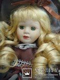 Фарфоровая коллекционная кукла,ручная роспись.Франция, фото №2