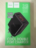 Зарядное устройство Hoco C25A 2.2A/2USB Black Original !!!, photo number 2