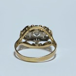 Кольцо с бриллиантом и алмазами. Ар Деко, фото №5
