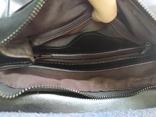Новый черный рюкзак из плотной кожи, фото №9