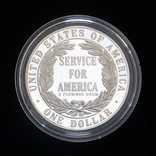 1 Доллар 1996 Корпорация Государственной и Муниципальной Службы. США PROOF, фото №3