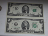 2 доллара 2013.банк Нью-Йорк.2 номера подряд., фото №2