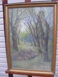 Лесной пейзаж, подпись С.Шишко 47х65 см, фото №4