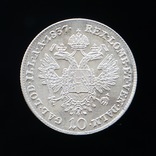 10 Крейцеров 1837 А, Австро-Венгрия аUNC, фото №2
