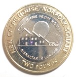 Гибралтар 2 фунта 2018 год логотип Calpe House, фото №2