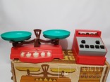 Новый набор Весы с кассой, игровой набор, игрушка детская времен СССР, комплект, фото №5