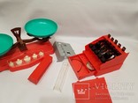 Новый набор Весы с кассой, игровой набор, игрушка детская времен СССР, комплект, фото №9