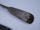 Пара столовых ложек 1833г, серебро 84, фото №4