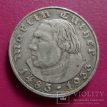 2 марки 1933  Мартин Лютер серебро  (S.2.1)~, фото №5