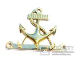Вешалка - Ключница - морской якорь - 15,7 х 13 см . бронза, фото №2