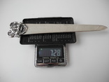 Винтажный нож для писем подписной ( серебро 800 пр , вес 72 гр ), фото №9