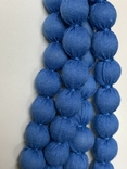 Винтажное синие многорядное колье с Англии клеймо, фото №5