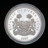 10 Долларов 2001 Леопольд / Большая Африканская Пятерка Сафари, Сьерра Леоне Позолота, фото №3