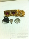 Кольцо запонки и серебро  медальон, фото №12