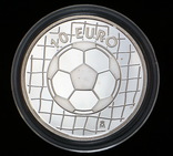 10 Евро 2002 Футбол (Серебро 0.925, 27г), Испания, фото №3