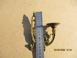 Деталь старого подсвечника бронза (168гр.), фото №4