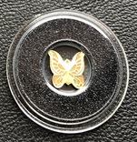 1 $ Палау - бабочка. Золото, фото №3