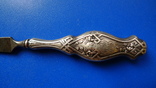 Пилочка для ногтей и крючок (серебро), фото №4