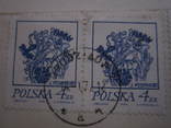 Почтовый конверт Польши 1972г. авиа с всякими марками, фото №4
