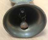 Коллекционный старинные бронзовый колокольчик, фото №5