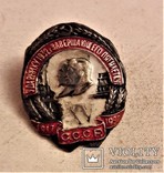 Знак Ударнику 1932 года завершающего пятлетку, СССР, 15 лет Октября, копия, №842, фото №4