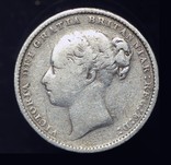 Великобритания шиллинг 1885 серебро 925 пробы, фото №3