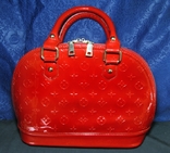 Эффектная красная женская сумка в стиле Structured, numer zdjęcia 6