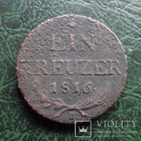 1  крейцер  1816   Австро-Венгрия   ($6.6.19)~, фото №2
