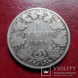 1 гульден  1839 Вюрттемберг  серебро    (А.1.24)~, фото №2