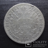 1 флорин 1886 Австро-Венгрия серебро (,I.6.4), фото №2