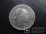 1 флорин 1879 Австро-Венгрия  серебро    (,I.6.1)~, фото №3