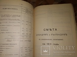 1913 Бухгалтерия Смета Земских Повинностей Харьковской губернии Харьков, фото №12