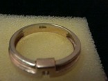 Кольцо золото 585 украина,р.20, 4.95 гр, бриллиант 0.05, фото №3