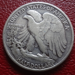 50  центов  1943  США  серебро    ($3.11.1)~, фото №4