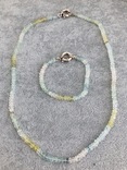 Набор бусы и браслет с аквамарина (застежка серебро 925 пр), фото №2