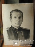 Старая картина Портрет Офицера. 60 х 45 см., фото №3