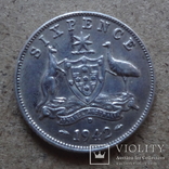 6 пенсов 1942 Австралия серебро (П.6.10), фото №2