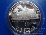 1 доллар 1990  США  серебро   (8.1.12)~, фото №5