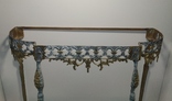 Бронзовий вінтажний стіл з мармуром, фото №11