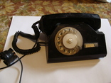 Черный классический телефон СССР, фото №2