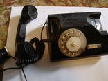 Черный классический телефон СССР, фото №3