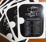 Наклейка карта смазки на лючок бака мотоцикла М-72, фото №3
