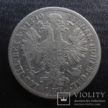 1 флорин 1890  Австро-Венгрия  серебро    (,I.6.5)~, фото №2