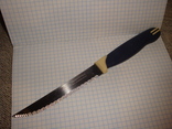 Нож кухонный пила Tramontina inox stainless brazil, фото №2